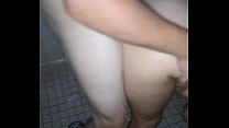 Blonde@Hangar takes sum dick in the shower