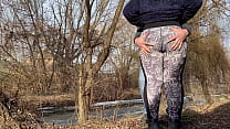 My Stepmommy's fat hairy pussy is visible to everyone
