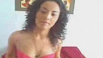 Curly Haired Latina With Tight Ass Teasing On Cam