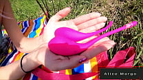 Teen Girl Getting Orgasm After Control Her Clitoris! Public Fun!