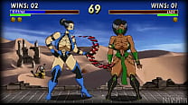 Breast inflation, Finish her (UMK3)