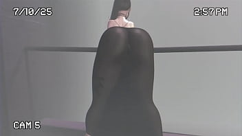 Transparent dress in the street second life