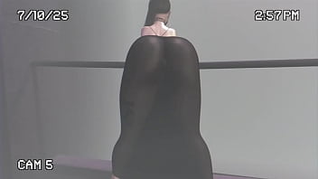 Transparent dress in the street second life