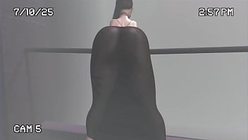 Transparent dress in the street second life