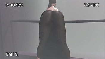 Transparent dress in the street second life