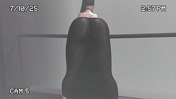 Transparent dress in the street second life