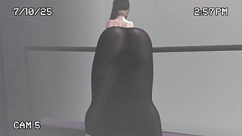 Transparent dress in the street second life