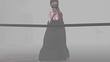 Transparent dress in the street second life