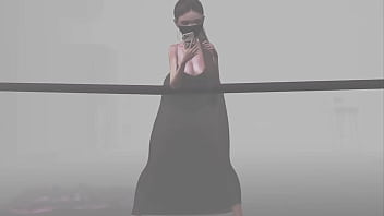 Transparent dress in the street second life