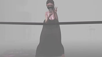 Transparent dress in the street second life