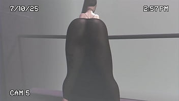 Transparent dress in the street second life