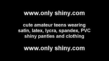 These shiny red pvc panties make me feel so sexy