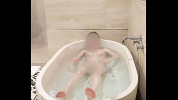 Bathing of japanese college student