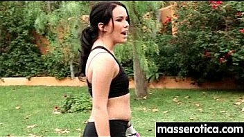 Massage therapist giving her patient some unknowing love 22