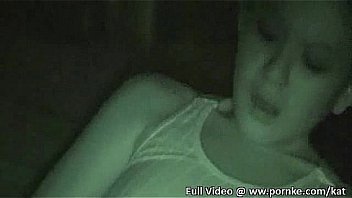 Kat playing with a huge vibrator