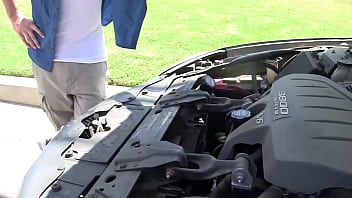 She loves taking his loads in her mouth when he's finished and they always drip down her