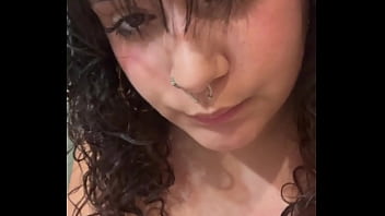 Sucking cream off my dildo