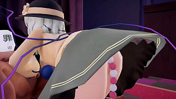 Koishi komeiji hentai handjob touhou project cumshot facial mmd 3d gray clothes clip