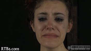 Facial torment for pretty babe