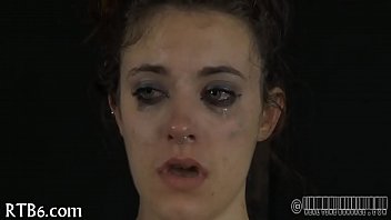 Facial torment for pretty babe