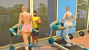 Mulher transando com o instrutor da academia Mulher transando com o instrutor da academia