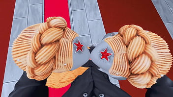 Two horny twins arranged hard sex and femdom for a young soldier