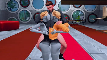 Two horny twins arranged hard sex and femdom for a young soldier