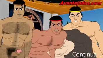 Gregos pauzudos na putaria gay