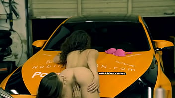 Jenna Sativa And Tiffany Drake Erotic Lesbian Sex On The Bmw M3 Race Car thumbnail