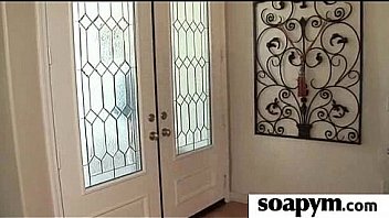 Masseuse shows her amazing body in a hot soapy massage 17