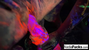 Sexy blonde slut fucks her friend