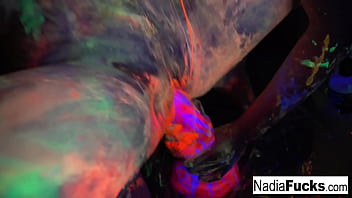 Sexy blonde slut fucks her friend