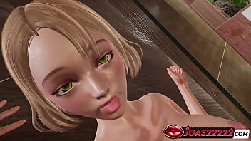 Alluring ashly in mini skirt & pantyhose fetish animation intimate kissing and pussy teasing fingering to wetness pussy licking wet orgasm