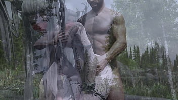 Wood elves fuck by a river skyrim