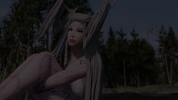 Wood elves fuck by a river skyrim