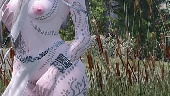 Wood elves fuck by a river skyrim