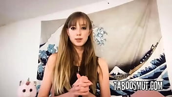 Blonde teen masturbates via zoom for her submissive master