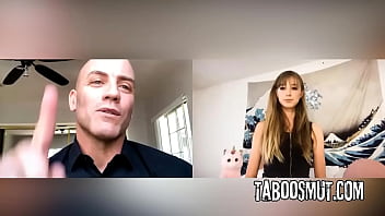 Blonde teen masturbates via zoom for her submissive master