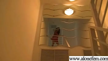 Amateur hot girl insert in holes all kind of toys clip 01