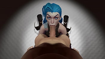 Video game emo teen girl gets pussy and mouth filled with cum lol arcane