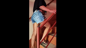 Young girl moans deliciously on her lover's cock