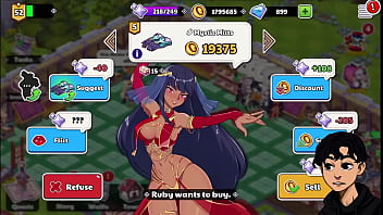 Nutaku waifu shop scenes from massage and sex toy domination events part 1