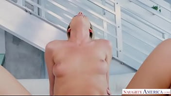 Engaging in a steamy workout with the dashing trainor Engaging in a steamy workout with the dashing trainor