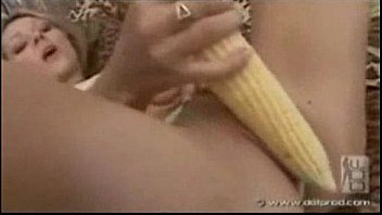 Corn stuffing in pussy