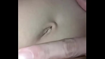 The first video playing with her belly button