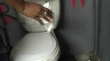 Ebony teen shows off her blowjob skills at gloryhole 28