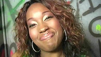 Ebony teen shows off her blowjob skills at gloryhole 28