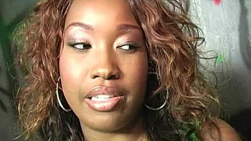 Ebony teen shows off her blowjob skills at gloryhole 28