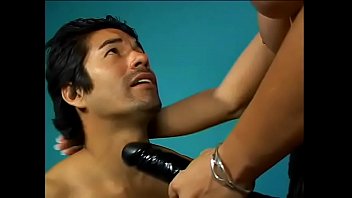 Busty mistress masturbates with toys and fucks a guy with a strap on Busty mistress masturbates with toys and fucks a guy with a strap on