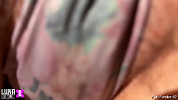 I made him cum next to my wet and hairy pussy homemade handjob